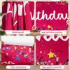 Children's Birthday Tablecloth, 183 x 33 cm, Linen Tablecloth Birthday,