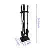 Kingson Fireplace Tools Set 5-Pieces Indoor Outdoor Sturdy Fire Place