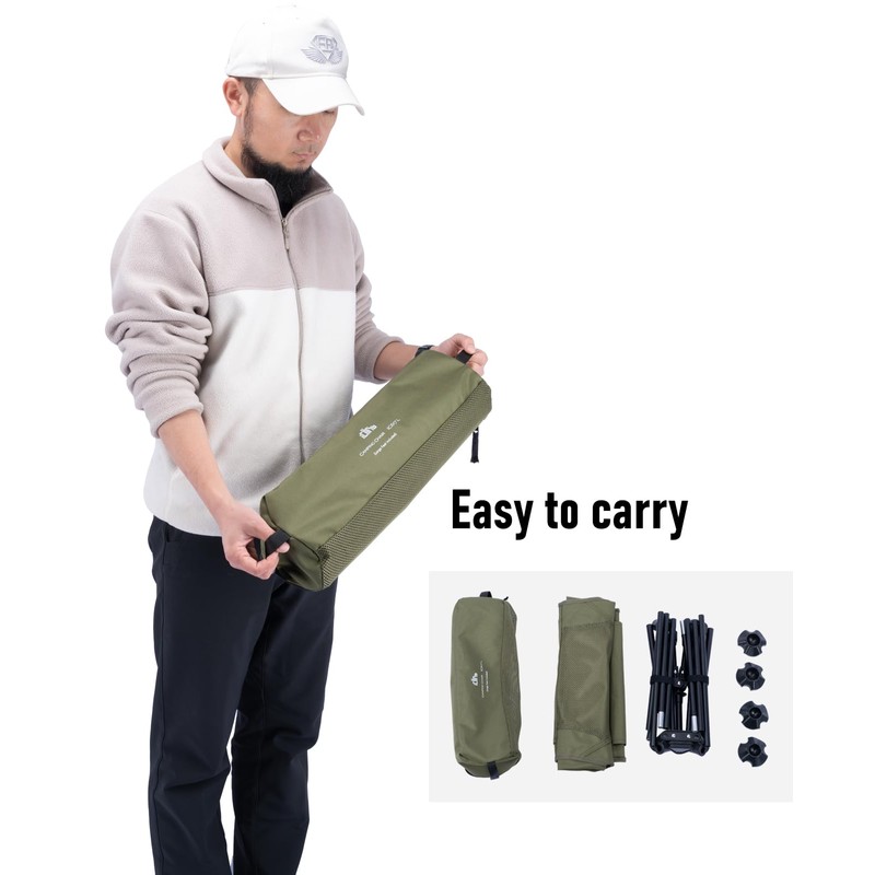 iClimb Ultralight Compact Camping Folding Beach Chair with Anti-Sinking Large