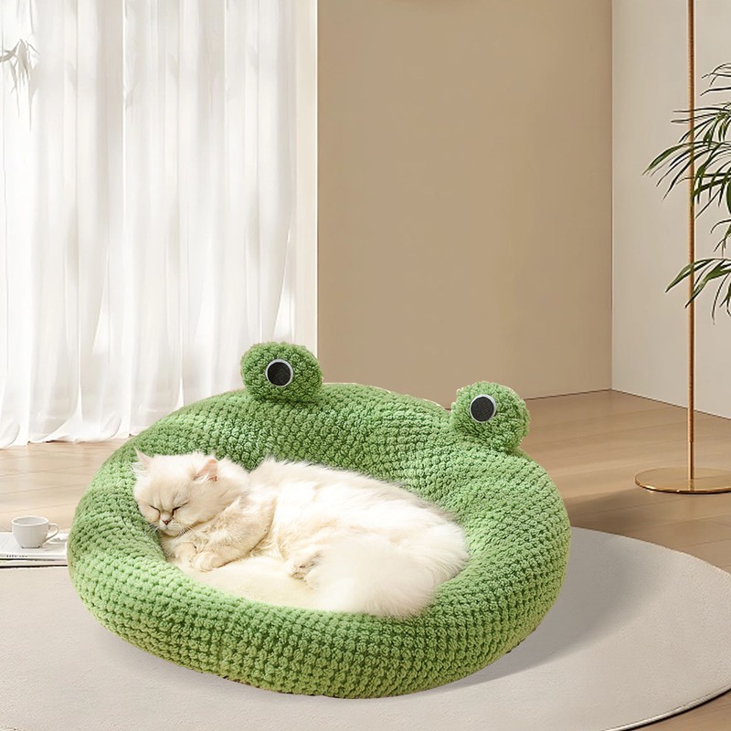 Pet Cave Bed Cute Cartoon Pet Bed Soft Breathable Plush
