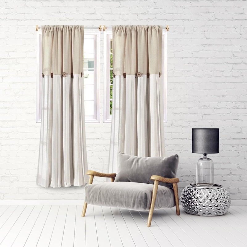 Amazing Drapery Hardware White Swivel Sash Curtain Rods with Brass