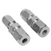 4Pcs Compression Tube Fitting Stainless Steel DoubleFerrule Converter Adapter(Ф4/Ф6 )