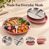 3-Pack Stainless Steel Divided Suction Plates for Kids – 3-Section