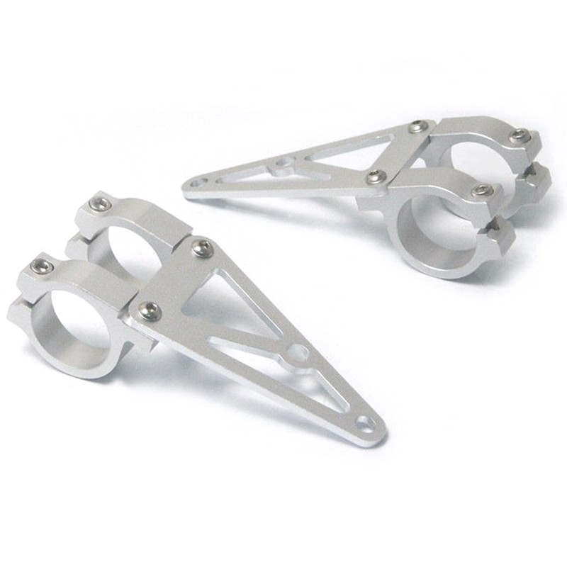 High Quality 39mm CNC Brushed Aluminium Fork Mounted Motorcycle Motorbike