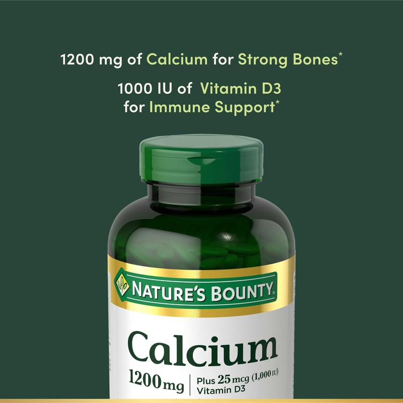 Nature’s Bounty Calcium 1200 mg with Vitamin D3, Bone Health