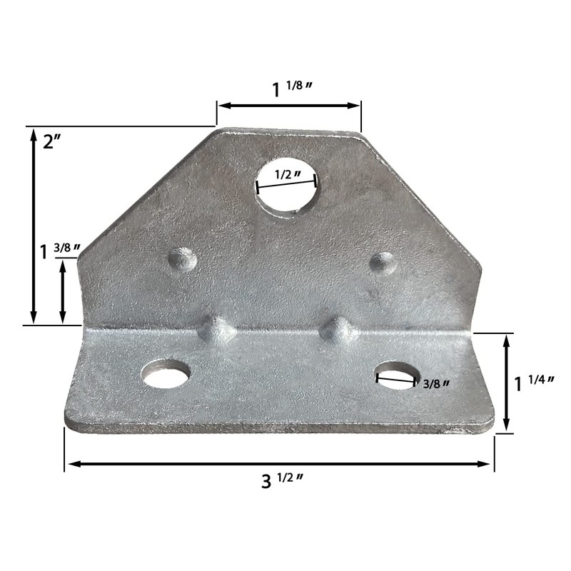 10 Pack Swivel Top Angle Bracket Bolster Bunk Board Adjustable