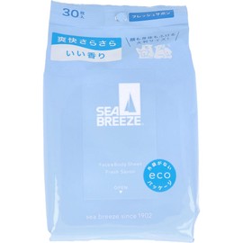 Sea Breeze Face & Body Sheet, N, Fresh Savon, 30 Sheets