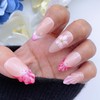 Handmade Press-On Nails Short Almond Nails Reusable Hand-Painted Nails Including