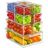 KEMETHY 11 Pack Refrigerator Organizers and Storage, Stackable Fridge Organizer
