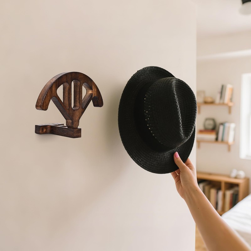 Cowboy hat stand, wall mounted adjustable stand that can maintain
