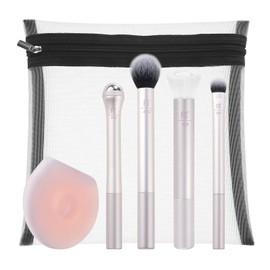 Real Techniques Limited Edition Me Time Makeup Brush and Skin Care, 6 Piece...