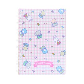 Sunstar Stationery S2642620 Sanrio Character Notebook, Ring Notebook, B6, Retro Sanrio Characters Cheerful Cham