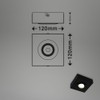 BRILONER LED Ceiling Light with Adjustable Light Colour, LED Ceiling