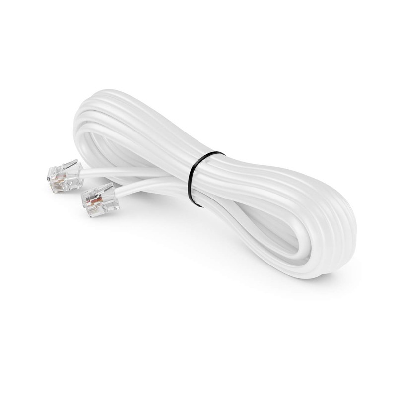 deleyCON 2 m Telephone Cable RJ11 Modular Cable 6P4C Western