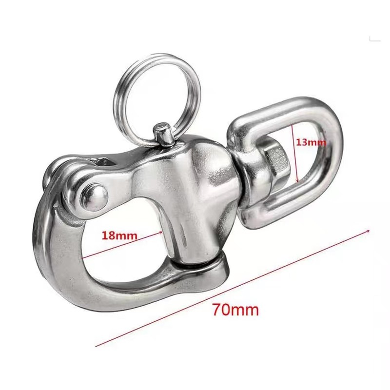 SUNOOM 316 Stainless Steel Quick Release Snap Shackle,Swivel Shackle Snap