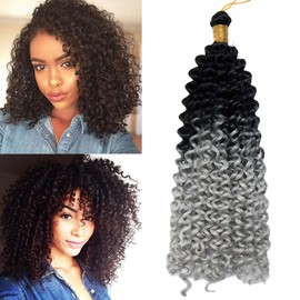 Tess 14-inch braids, synthetic hair braid, 1 piece crochet braids, hair extensions, water wave curly hair pieces, 30 strands (100g)/pc, synthetic hair extensions, 100g/pack.