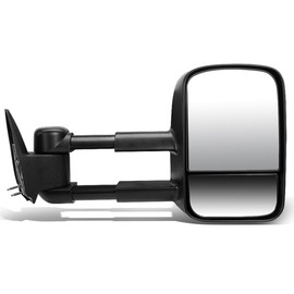 DNA Motoring TWM-022-T111-BK-R Powered Foldable Telescopic Towing Mirror Compatible With 88-98 C/K 1500; 88-00 C/K 2500; 95-99 Tahoe, Right/Passenger Side