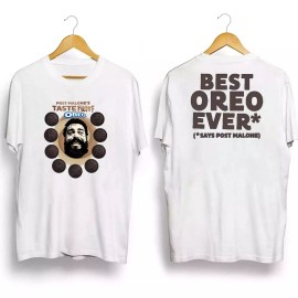 Gildan HOT - Post Malone x Oreo Taste Twist T-Shirt Reprinted All Size Gift Fans - S