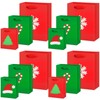 Casuallined 24 Pcs Christmas Paper Gift Bags with Handles Assorted