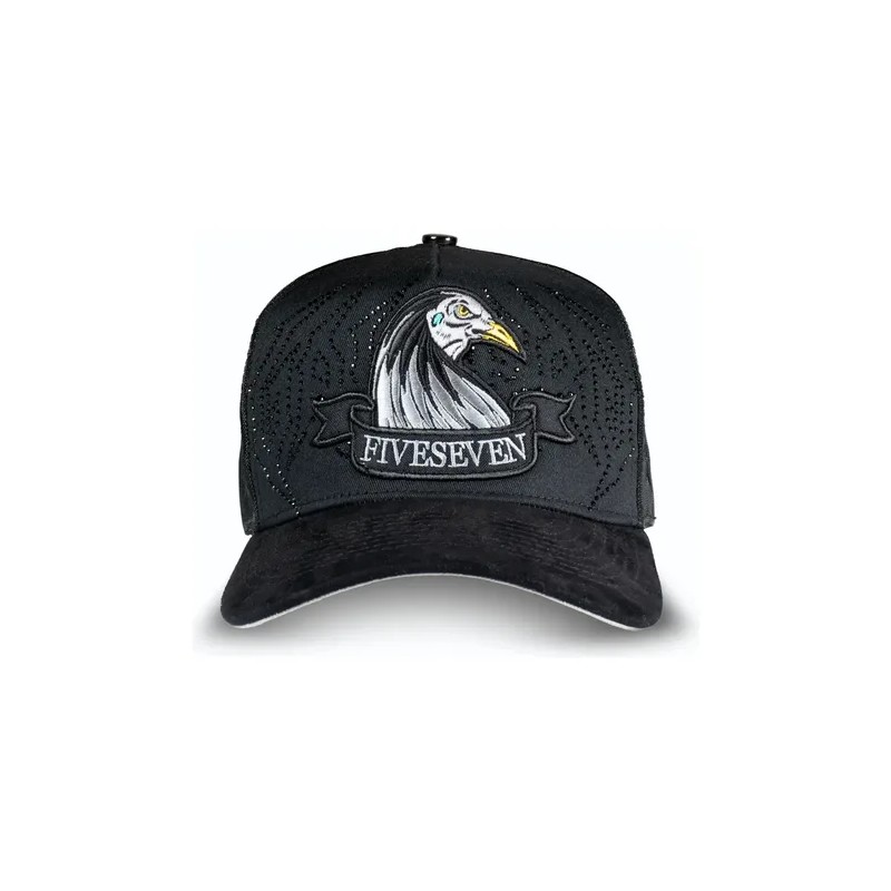 Gorra Gallo Gothic Diamonds Cincopunto7 Negro Ajustable Bordado