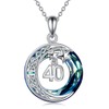Moon Star Necklaces Gifts for Women, 925 Sterling Silver Crescent