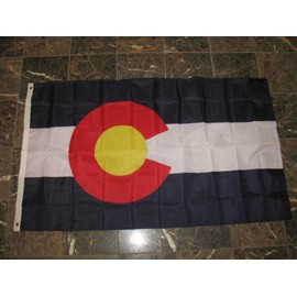 Trade Winds 3x5 State of Colorado Flag 3'x5' Banner Grommets Rough Tex Knitted Premium Fade Resistant
