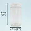2 x Clear 100ml Flip Top Paint Pots Refillable for