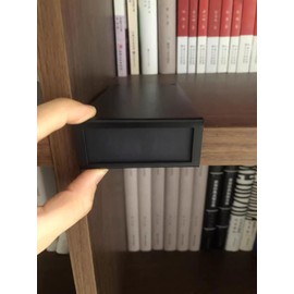 Singring Metal Moveable Library Shelf Label Holders Book Shelves Tags Book Divider Bookshelf Markers for Library Office Classroom Book Shelves (5.9" x 3.9" x 1.1",Black)