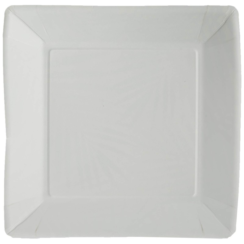 Talking Tables Cuban Fiesta Square Paper Plates with Leaf Motif
