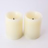 Martha Stewart. Flameless LED, 4 Inch Pillar Candles, Ivory, 2