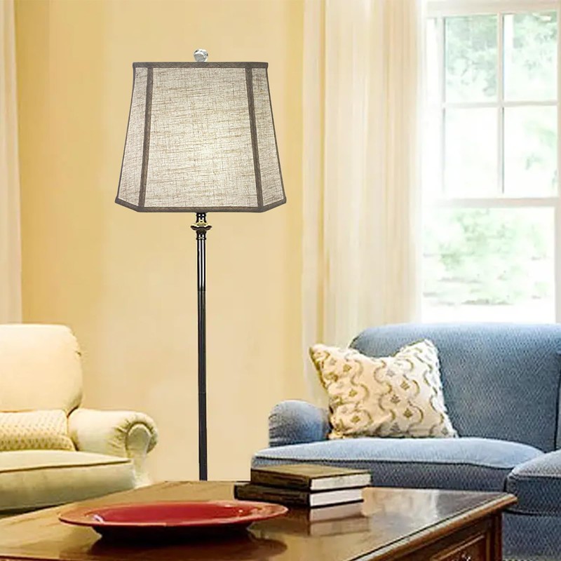 TOOTOO STAR Square cut corner lampshade, 10x13x10.5 inch medium table