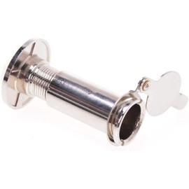 Aqbau® Set of 12 x Door Viewer with Privacy Screen, Wide Angle Door Viewer Made of Metal, Drill Hole Diameter 16 mm, 200° Door Viewer Cover, Spy with Privacy Screen, Door Lock 37-60 mm