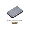 METALLIXITY PTFE Furniture Slider Gliders (35x25mm) 12Pcs, Rectangle Self-Adhesive Floor