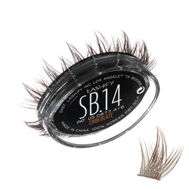 Lashify Star Burst 14mm Gossamer DIY Eyelash Extensions Refill, The Ultimate Multi-Length Multi Layered Lash, Chocolate Color, Easy False Lashes