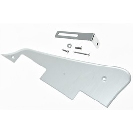 KAISH Silver Mirror LP Guitar Pickguard with Chrome Bracket for Epi Les Paul