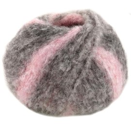 LANA GROSSA Gigante Voluminous Alpaca Yarn with Effect Structure and Stripes in Colour Gradient, Hand Knitting Yarn Made of 70% Alpaca (Fine) and 30% Polyamide, 100 g Wool for Knitting and Crocheting,