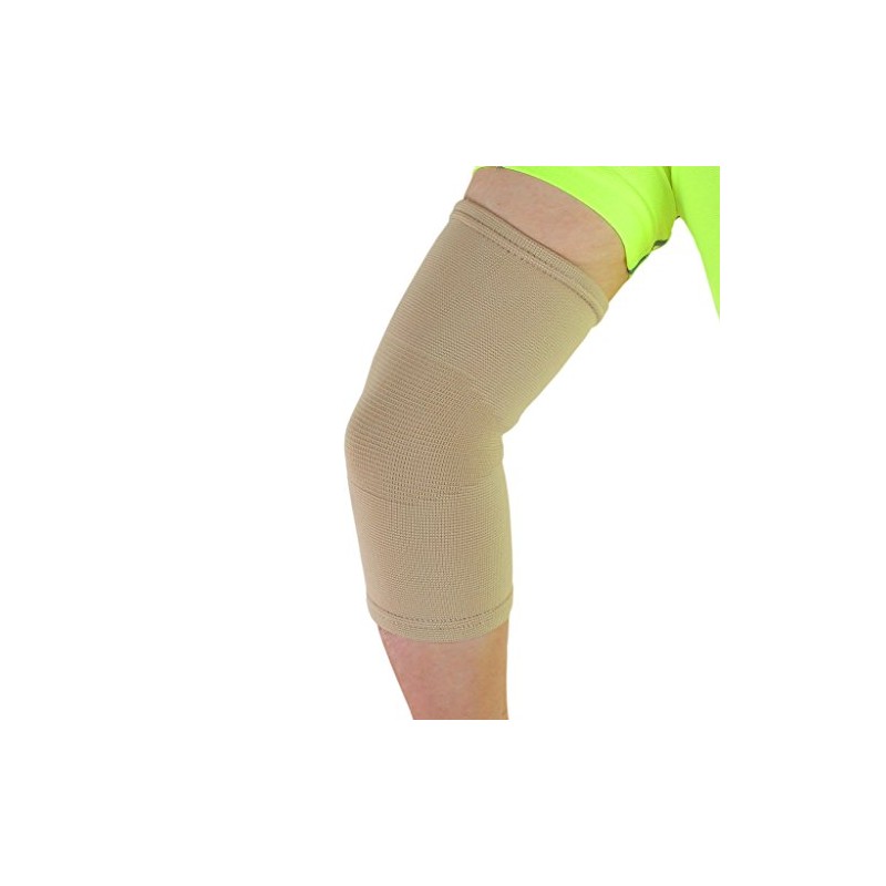 Medical Grade Elastic Compression Elbow Support, Beige Tubular Sleeve -