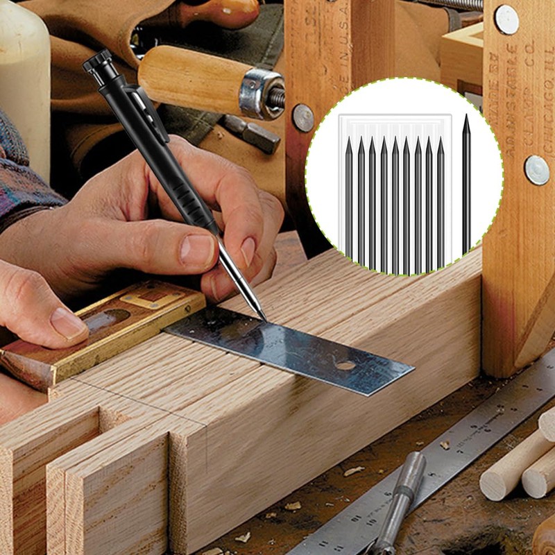 Jyvex Pack of 54 Pencil Leads 2.8 mm for Carpenter's