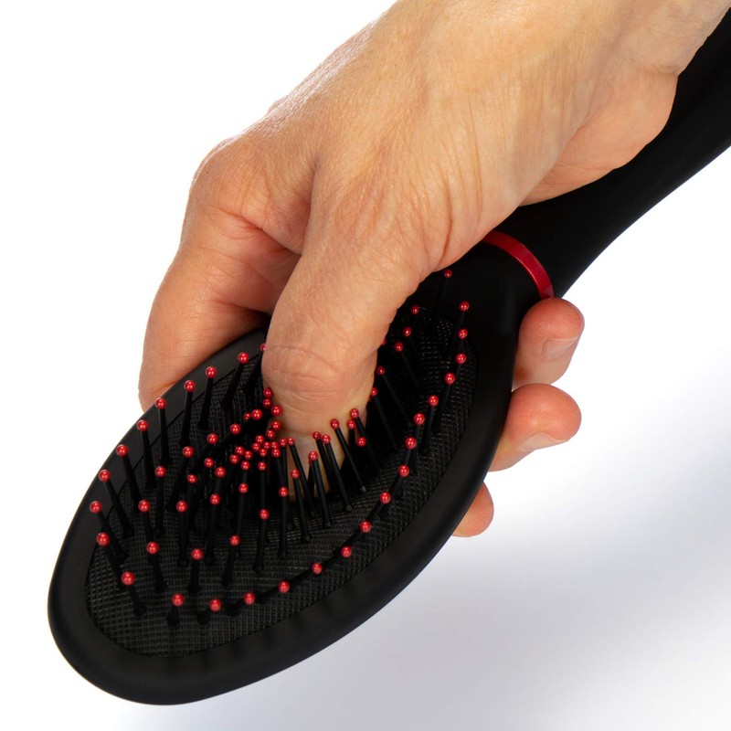 com-four® 4-Piece Styling Set with Various Hair Brushes with Soft
