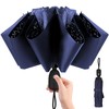 Compact Umbrella Windproof Strong - Automatic Windproof Inverted Umbrellas, Durable