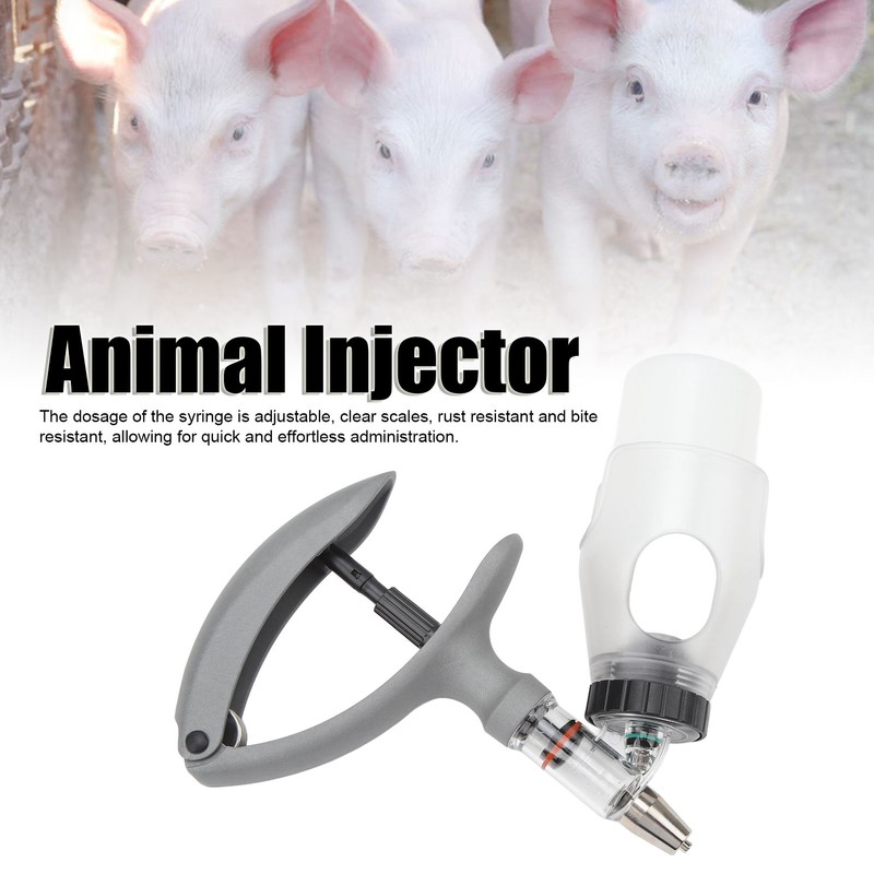 Animal Injector Livestock Syringe Automatic Adjustable Continuous Syringe Veterinary Vaccine