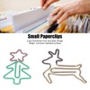 100pcs Paper Clips Lovely Christmas Tree and Deer Shape Metallic
