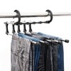 5 in1 Multi-functional Stainless-Steel Wardrobe Magic Clothes Hanger (Black)