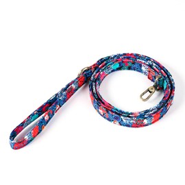 Organic Cotton Dog Leash for Small,Medium and Large Breed,Brass Hardware Pet Leash for Walking,Running and Training 6FT