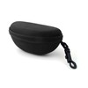 Calabria BJ143H Black Large Semi-Hard Fabric Zipper Shell Glasses Case