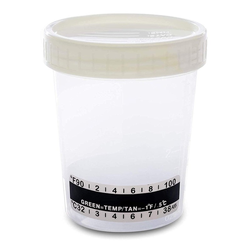 10 x Urine Sample Cup Screw Cap 120 ml with