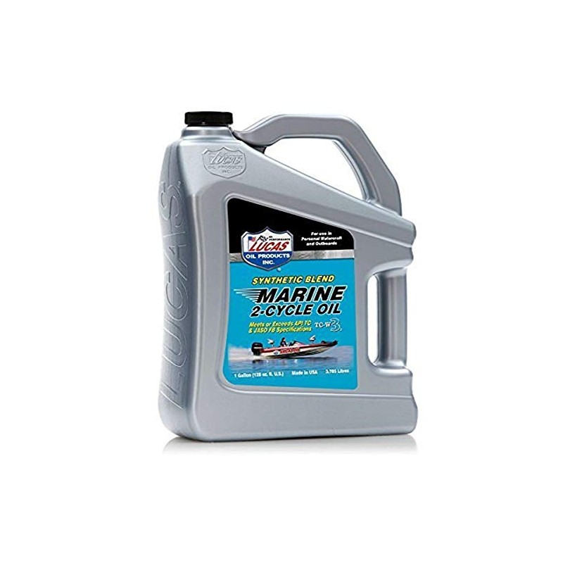 Lucas Oil 10861 Synthetic Blend TC-W3 2-Cycle Marine Oil -