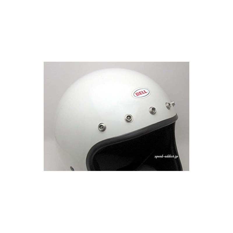 Helmet snap with rivets