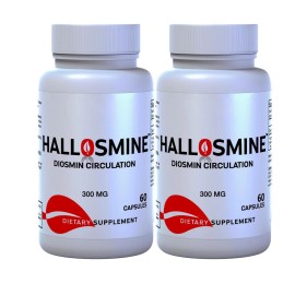 Hallosmine 2-Pack HALLOSMINE 300 Mg Capsules - Vascular Health & Vein Support -120 Capsules