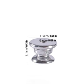 24PCS Drawer Knob Base for DIY Crystal Epoxy Resin, Drawer Handle Accessories Home Room Decoration, Alloy Metal Base Bulk for DIY Resin Knob